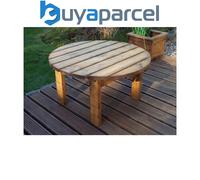 Charles Taylor Wooden Garden Round Circular Side Coffee Table