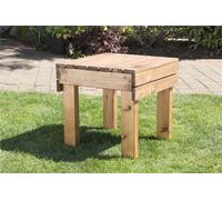Charles Taylor Wooden Garden Square Drinks Side Coffee Table Fp