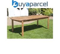 Charles Taylor Trading – Large Rectangular Dining Table, Redwood Brown, 8-Seater