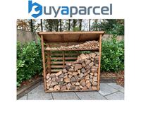 Charles Taylor Wooden Log Wood Store Kindling Shelf Garden Storage Large