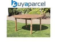 Charles Taylor Wooden Medium Round Garden Dining Table 6 Seater
