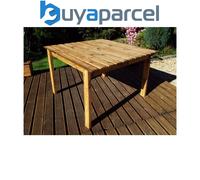 Charles Taylor Wooden Medium Square Garden Dining Table 6 Seater