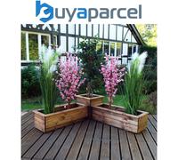 Charles Taylor 3 Piece Wooden veg trough planter set.