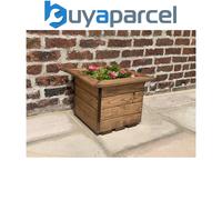Charles Taylor Wooden Regular Square Trough Planter Flower Shrub Tree Pot