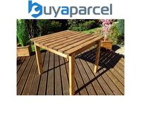 Charles Taylor Wooden Small Square Garden Dining Table 4 Seater