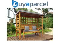 Charles Taylor Wentworth 3 Seat Arbour with Cover, Grey