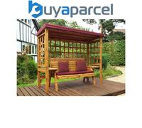 Charles Taylor Wentworth 3 Seat Arbour with Cover, Burgundy