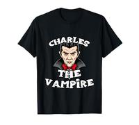 Charles The Vampire T-Shirt Halloween Simple Costume T-Shirt