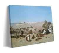 Charles-Théodore Frère-Jerusalem from The Environs Poster Modern Canvas Wall Art for Home Decoration 20x30inch(50x75cm)