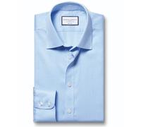 Charles Tyrwhitt Checked Shirts for Men - Non Iron with 100% Cotton Twill - Formal Dress Shirt for Work, Business & Weddings