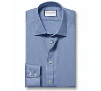 Charles Tyrwhitt Checked Shirts for Men - Non Iron with 100% Cotton Twill - Formal Dress Shirt for Work, Business & Weddings