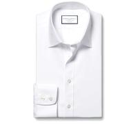 Charles Tyrwhitt Classic Collar Non-Iron Twill Cotton Formal Shirt - White Single Cuff Size 15.5/33