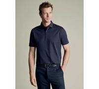 Charles Tyrwhitt Cotton Rich Geometric Print Polo Shirt Navy Mix