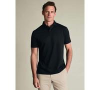 Charles Tyrwhitt Cotton Rich Pique Polo Shirt Black