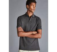 Charles Tyrwhitt Cotton Rich Pique Polo Shirt Grey