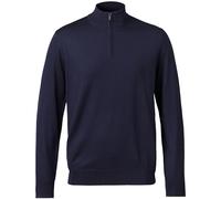 Charles Tyrwhitt Jumpers for Men - Merino Wool 1/4 Zip Jumper - Machine Washable & Temperature Regulating Knitwear for Smart & Casual Wear Navy