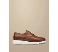 Charles Tyrwhitt Leather Lace Up Trainers Brown