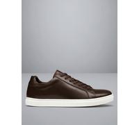 Charles Tyrwhitt Leather Lace Up Trainers Brown