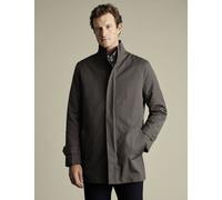 Charles Tyrwhitt male Cotton Rich 3 in 1 Mac with Removable Gilet - Brown, Black,Brown