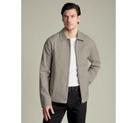 Charles Tyrwhitt male Linen Rich Stretch Harrington Jacket - Nude, Nude