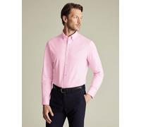 Charles Tyrwhitt male Regular Fit Jersey Shirt - M - Light Pink, Light Pink,Brown