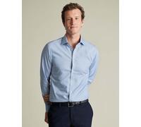 Charles Tyrwhitt male Slim Fit Easy Iron Pure Cotton Weave Shirt - 1533 - Light Blue, Green,Indigo,Lilac,Brown,Light Blue,Grey,White