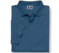 Charles Tyrwhitt Polo Shirts for Men - Premium Indigo Blue Cotton Pique Polo with Stretch - Men’s Polo-Shirt for Work & Casual Wear - Short Sleeve, Breathable & Durable T-Shirts for Men UK