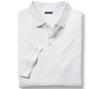 Charles Tyrwhitt Polo Shirts for Men - Premium White Cotton Pique Polo with Stretch - Men’s Polo-Shirt for Work & Casual Wear - Short Sleeve, Breathable & Durable T-Shirts for Men UK