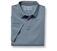 Charles Tyrwhitt Polo Shirts for Men - Smart Denim Blue Jersey Cotton Polo with Concealed Button-Down Collar - Breathable & Stylish T Shirt for Men UK - Classic & Modern Men's Polo-Shirts Short Sleeve