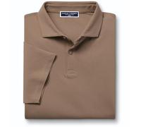 Charles Tyrwhitt Polo Shirts for Men - Smart Jersey Cotton Polo with Concealed Button-Down Collar - Breathable & Stylish T Shirt for Men UK - Classic & Modern Men's Polo-Shirts Short Sleeve Camel