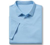 Charles Tyrwhitt Polo Shirts for Men - Smart Sky Blue Jersey Cotton Polo with Concealed Button-Down Collar - Breathable & Stylish T Shirt for Men UK - Classic & Modern Men's Polo-Shirts Short Sleeve