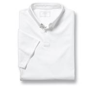 Charles Tyrwhitt Polo Shirts for Men - Smart White Jersey Cotton Polo with Concealed Button-Down Collar - Breathable & Stylish T Shirt for Men UK - Classic & Modern Men's Polo-Shirts Short Sleeve