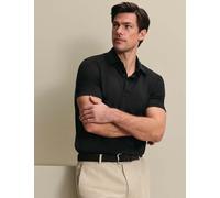Charles Tyrwhitt Pure Linen Polo Shirt Black