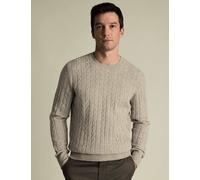 Charles Tyrwhitt Pure Merino Wool Crew Neck Jumper Oatmeal