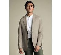 Charles Tyrwhitt Slim Fit Cotton Linen Blend Jacket Stone