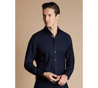 Charles Tyrwhitt Slim Fit Non Iron Pure Cotton Twill Shirt Navy