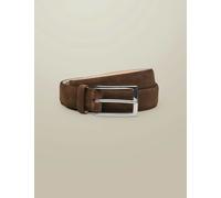 Charles Tyrwhitt Suede Belt Brown