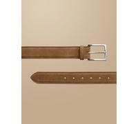 Charles Tyrwhitt Suede Casual Belt Brown