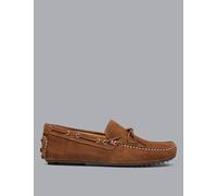 Charles Tyrwhitt Suede Slip On Driving Loafers Brown