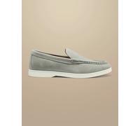 Charles Tyrwhitt Suede Slip On Shoes Light Grey