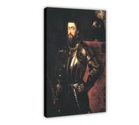 Charles V in Armour Peter Paul Rubens Poster Bedroom Canvas Decor Print Wall Art Office Room Aesthetic Decor Gift 20x30inch(50x75cm)