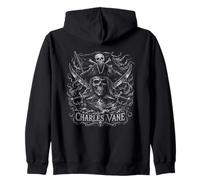 Charles Vane Pirate Skull Crossed Swords Sea Zip Hoodie