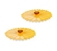 Charles Viancin CV103SS Sunflower Drink Cover Set/2, Silicone, Yellow