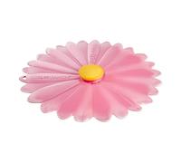Charles Viancin - Daisy Silicone Lid for Food Storage and Cooking - 8''/20cm - Airtight Seal on Any Smooth Rim Surface - BPA-Free - Oven, Microwave, Freezer, Stovetop and Dishwasher Safe - Pink