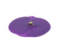 Charles Viancin - Eggplant Silicone Lid for Food Storage and Cooking - 8''/20cm - Airtight Seal on Any Smooth Rim Surface - BPA-Free - Oven, Microwave, Freezer, Stovetop and Dishwasher Safe