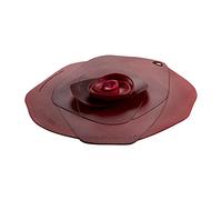 Charles Viancin - Rose Silicone Lid for Food Storage and Cooking - 9''/23cm - Airtight Seal on Any Smooth Rim Surface - BPA-Free - Oven, Microwave, Freezer, Stovetop and Dishwasher Safe - Dark Red
