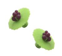 Charles Viancin Set of 2 Grape Wine Stoppers/Silicone Bottle Stoppers
