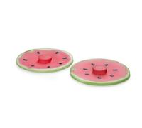 Charles Viancin - Set of 2 Watermelon 4” Silicone Drink Covers - Airtight Seal on Any Smooth-Rimmed Glass, Keep Drinks Cool or Hot - BPA-Free - Oven, Freezer, Dishwasher Safe