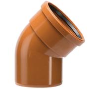 Charles Watson 110mm 30Deg Bend Single Socket Pvc Terracotta