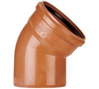 Charles Watson 110mm 45Deg Bend Single Socket Pvc Terracotta